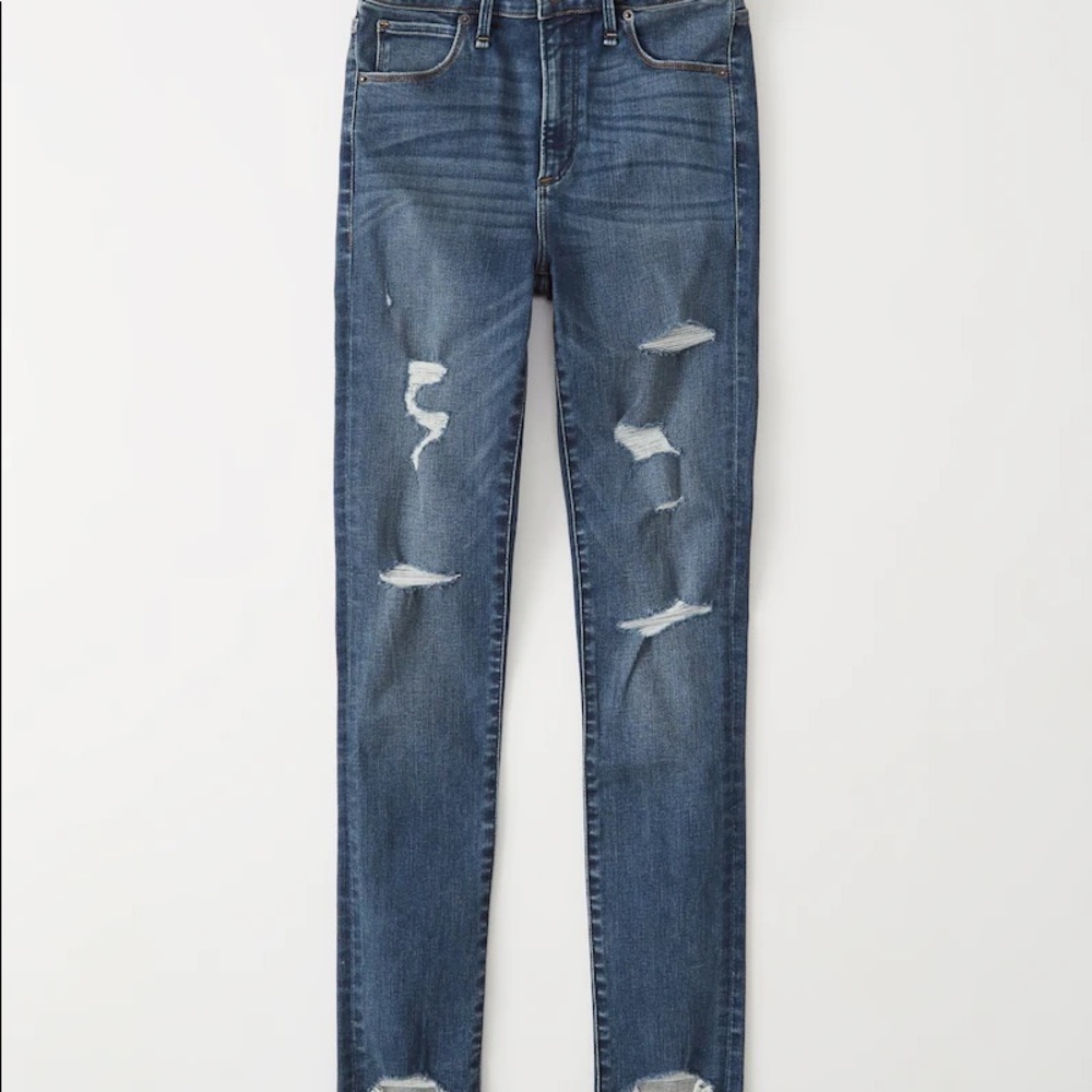 Abercrombie high rise ankle jean